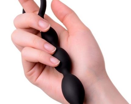 Anal Boncuk S Silikon Siyah 19,5cm