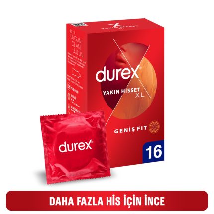 Durex Yakın Hisset XL Prezervatif 16'lı