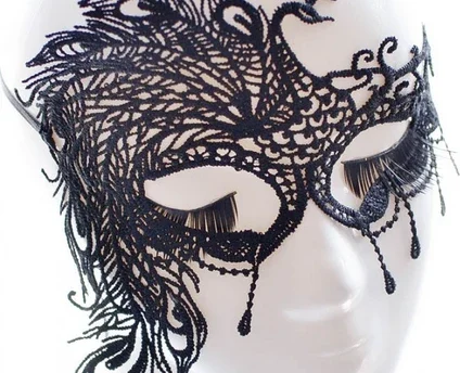 Siyah Dantel Göz Maskesi – Masquerade & Fantezi Maske